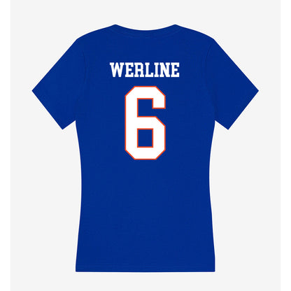 Boise State - NCAA Women's Gymnastics : Mahleea Werline - Women's V-Neck T-Shirt-1