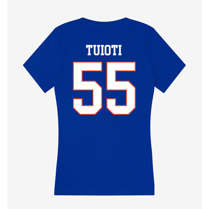 Boise State - NCAA Football : Mana Tuioti - Women's V-Neck T-Shirt-1