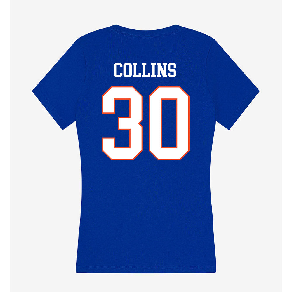 Boise State - NCAA Women's Soccer : Natalie Collins - Women's V-Neck T-Shirt-1