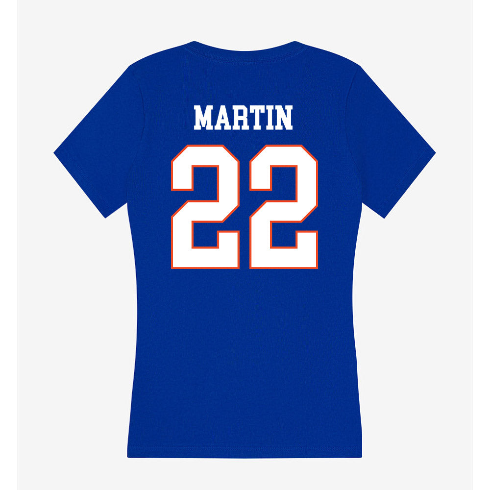 Boise State - NCAA Football : Chase Martin - Women's V-Neck T-Shirt-1