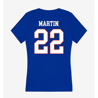 Boise State - NCAA Football : Chase Martin - Women's V-Neck T-Shirt-1