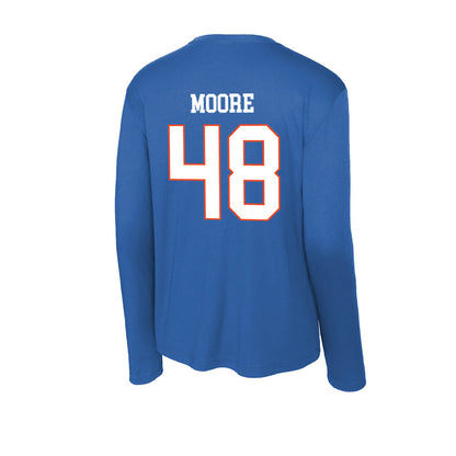 Boise State - NCAA Football : Canaan Moore - Activewear Long Sleeve T-Shirt-1