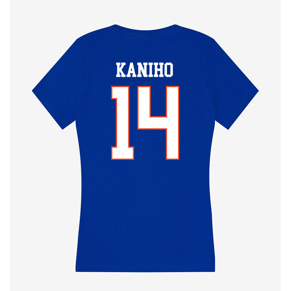 Boise State - NCAA Football : Kaonohi Kaniho - Women's V-Neck T-Shirt-1