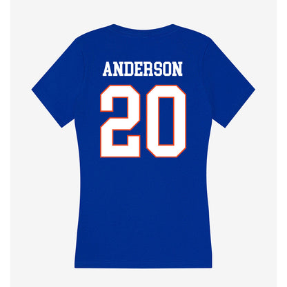 Boise State - NCAA Beach Volleyball : Ava Anderson - Women's V-Neck T-Shirt-1