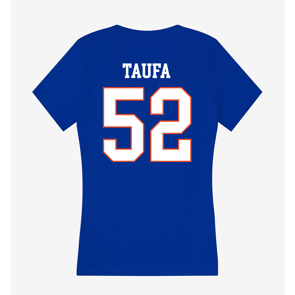 Boise State - NCAA Football : Stewart Taufa - Women's V-Neck T-Shirt-1