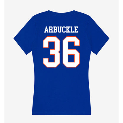 Boise State - NCAA Football : Jacob Arbuckle - Women's V-Neck T-Shirt-1