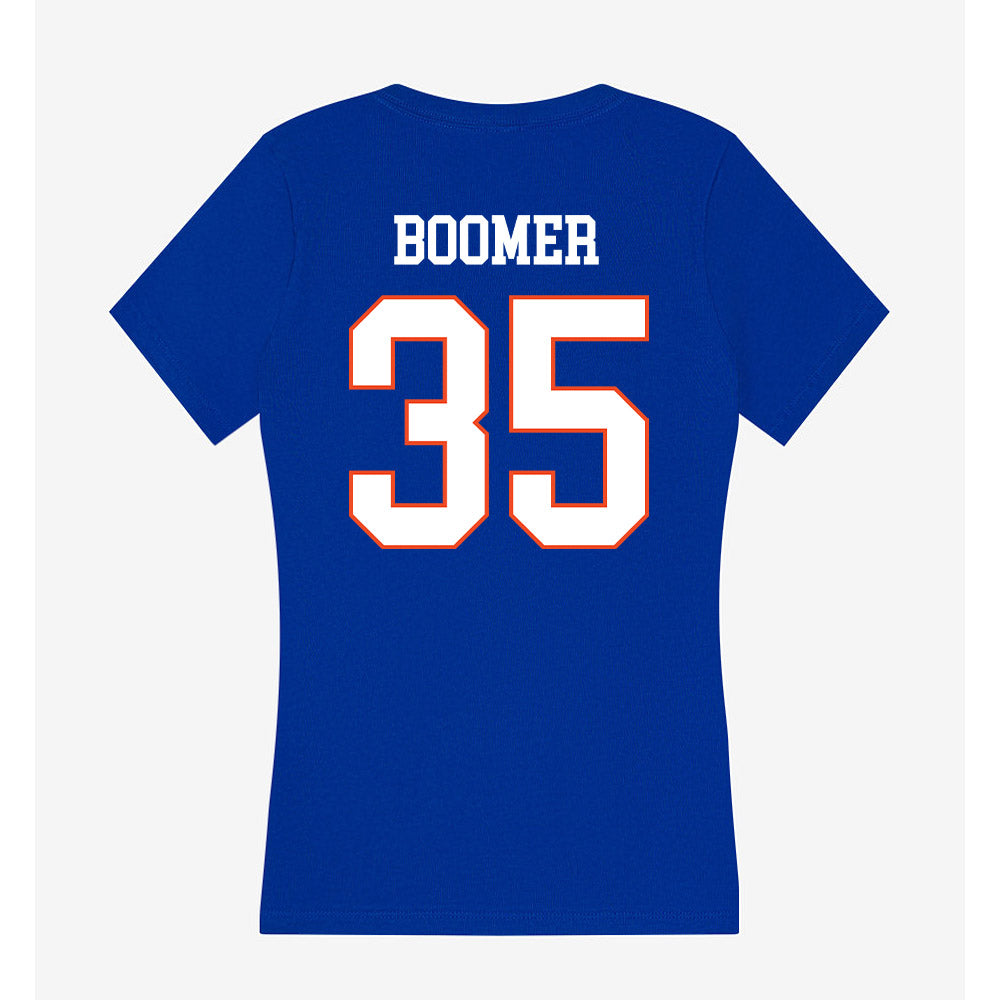 Boise State - NCAA Football : Colton Boomer - Women's V-Neck T-Shirt-1