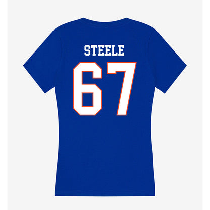 Boise State - NCAA Football : Jason Steele - Women's V-Neck T-Shirt-1