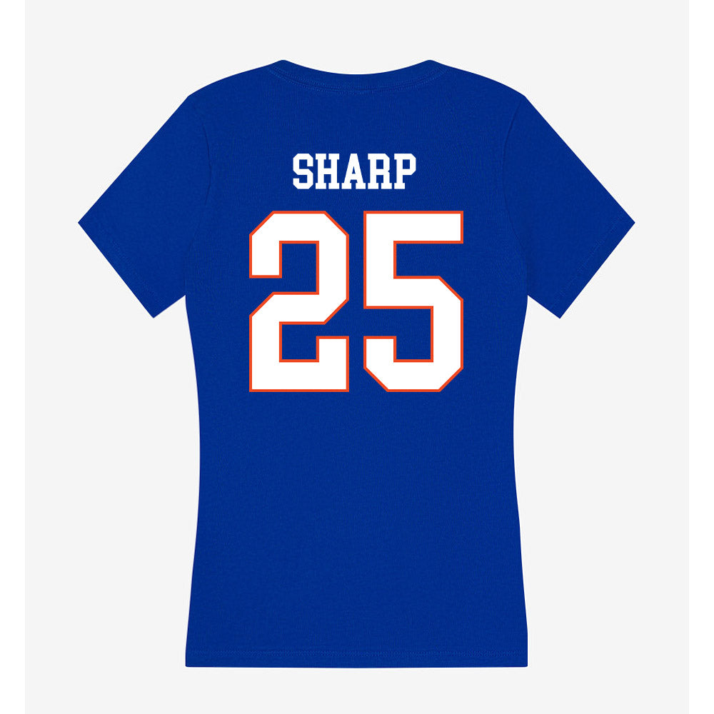 Boise State - NCAA Women's Volleyball : Eliza Sharp - Women's V-Neck T-Shirt-1