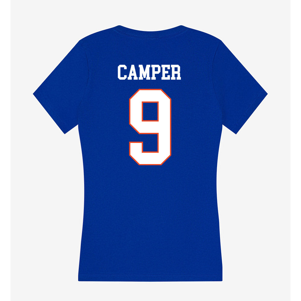 Boise State - NCAA Football : Cameron Camper - Women's V-Neck T-Shirt-1