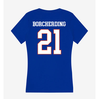 Boise State - NCAA Women's Basketball : Mason Borcherding - Women's V-Neck T-Shirt-1