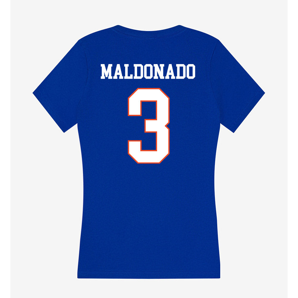 Boise State - NCAA Women's Basketball : Morgan Maldonado - Women's V-Neck T-Shirt-1