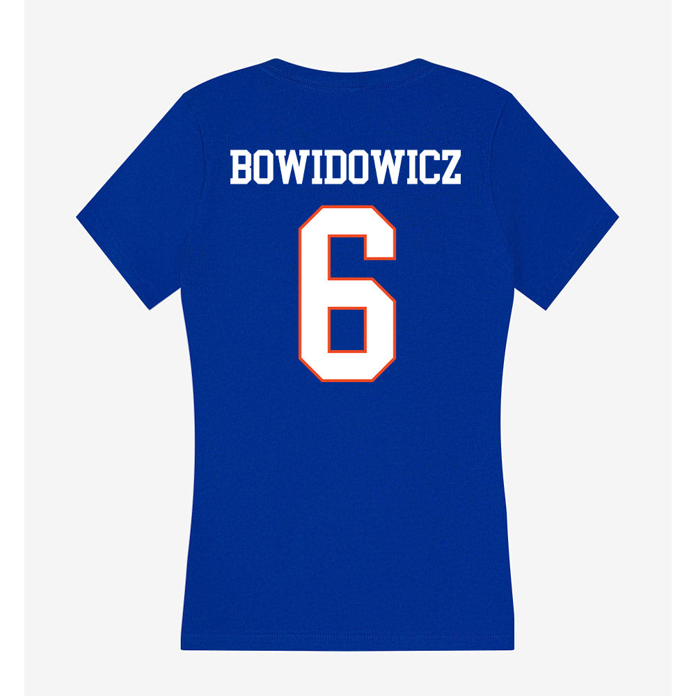 Boise State - NCAA Beach Volleyball : Avery Bowidowicz - Women's V-Neck T-Shirt-1