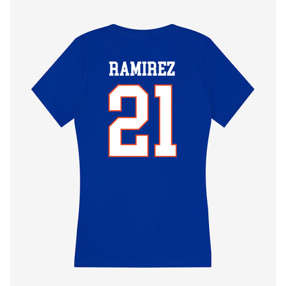 Boise State - NCAA Men's Basketball : Brennan Ramirez - Women's V-Neck T-Shirt-1