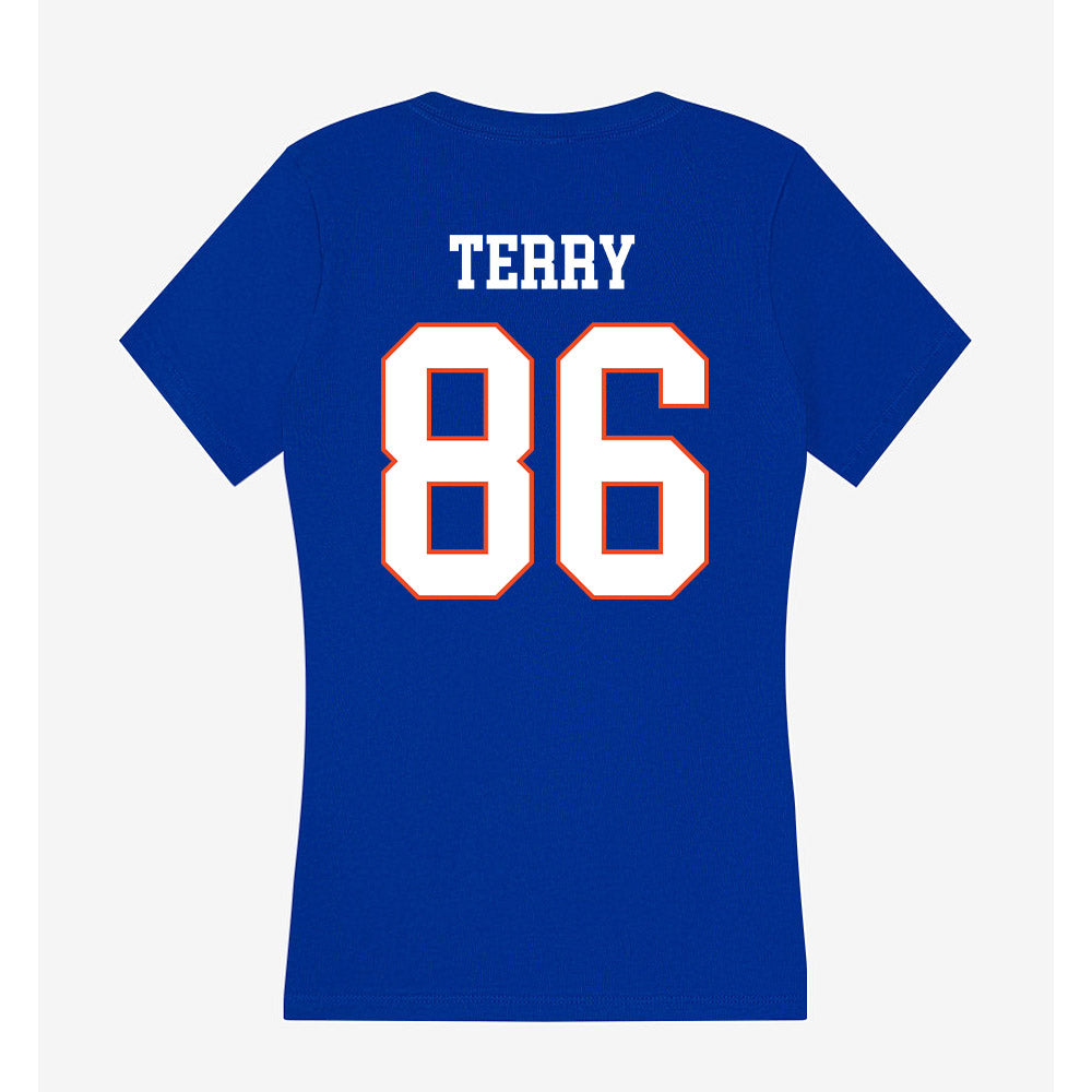 Boise State - NCAA Football : Austin Terry - Women's V-Neck T-Shirt-1