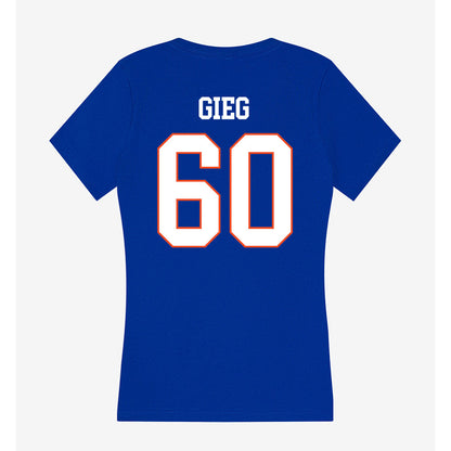 Boise State - NCAA Football : Spencer Gieg - Women's V-Neck T-Shirt-1