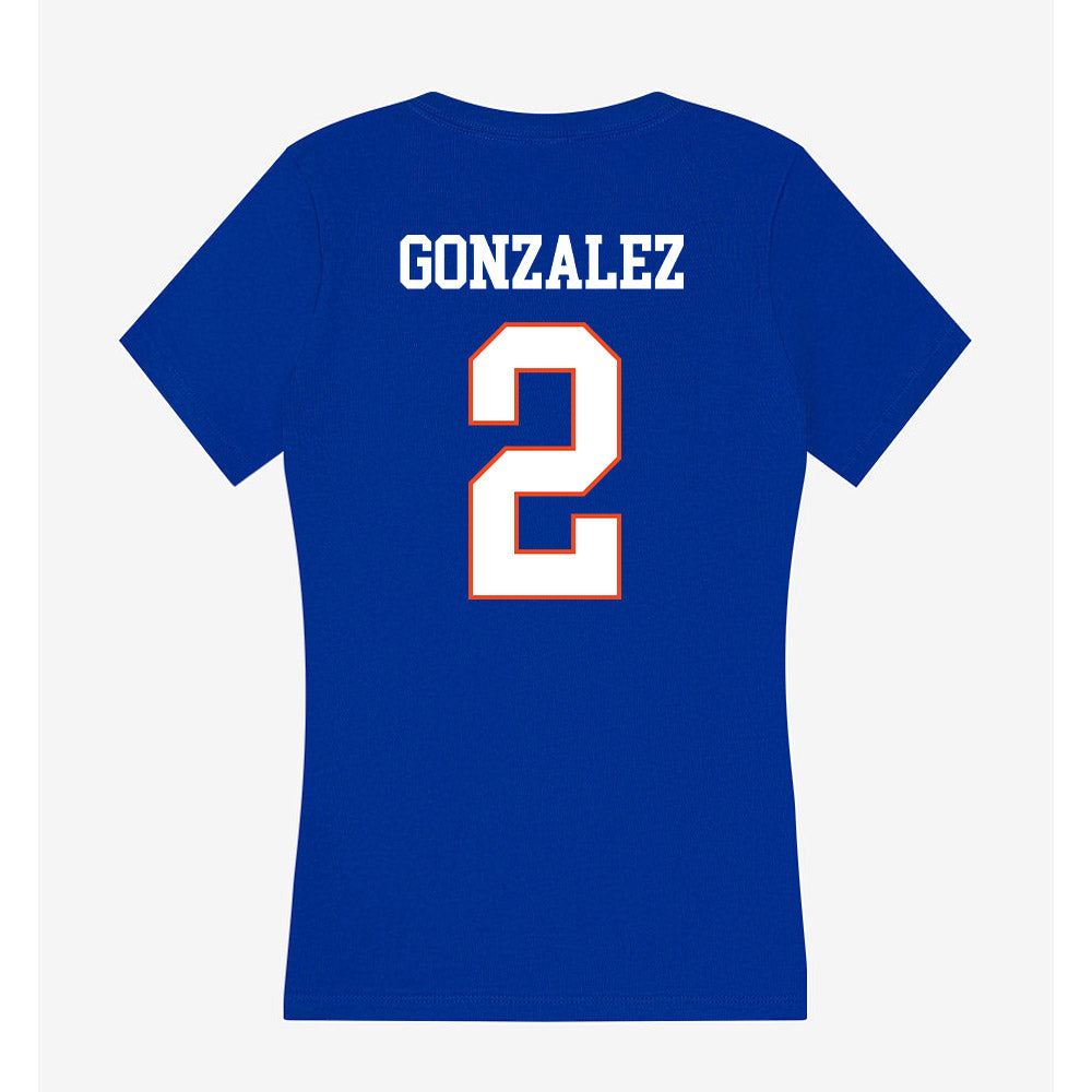 Boise State - NCAA Softball : Marissa Gonzalez - Women's V-Neck T-Shirt-1