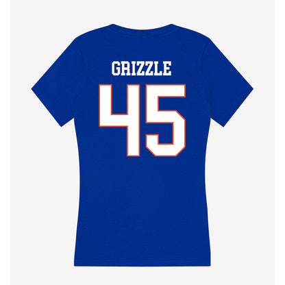 Boise State - NCAA Football : Troy Grizzle - Women's V-Neck T-Shirt-1
