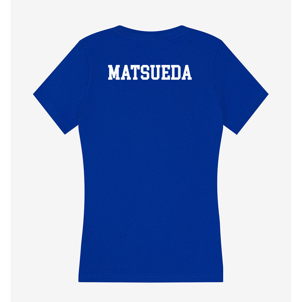 Boise State - NCAA Women's Golf : Teal Matsueda - Women's V-Neck T-Shirt-1