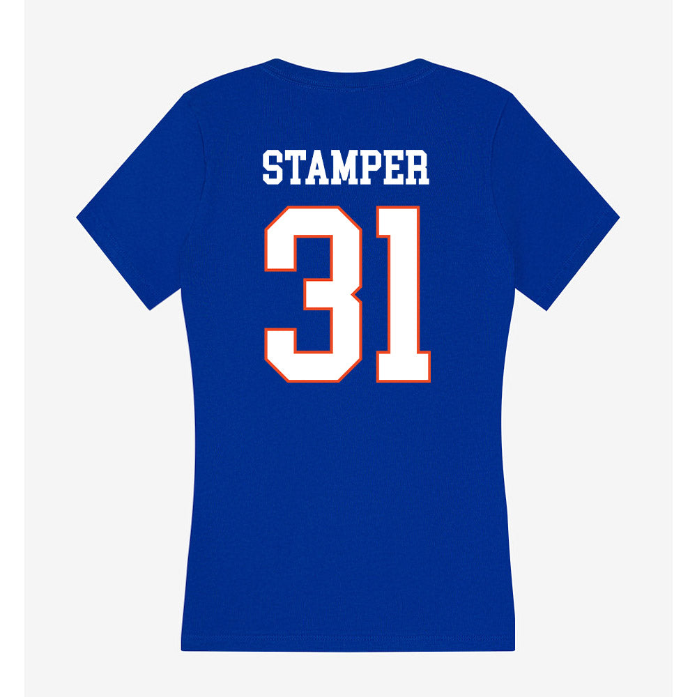 Boise State - NCAA Women's Soccer : Marin Stamper - Women's V-Neck T-Shirt-1