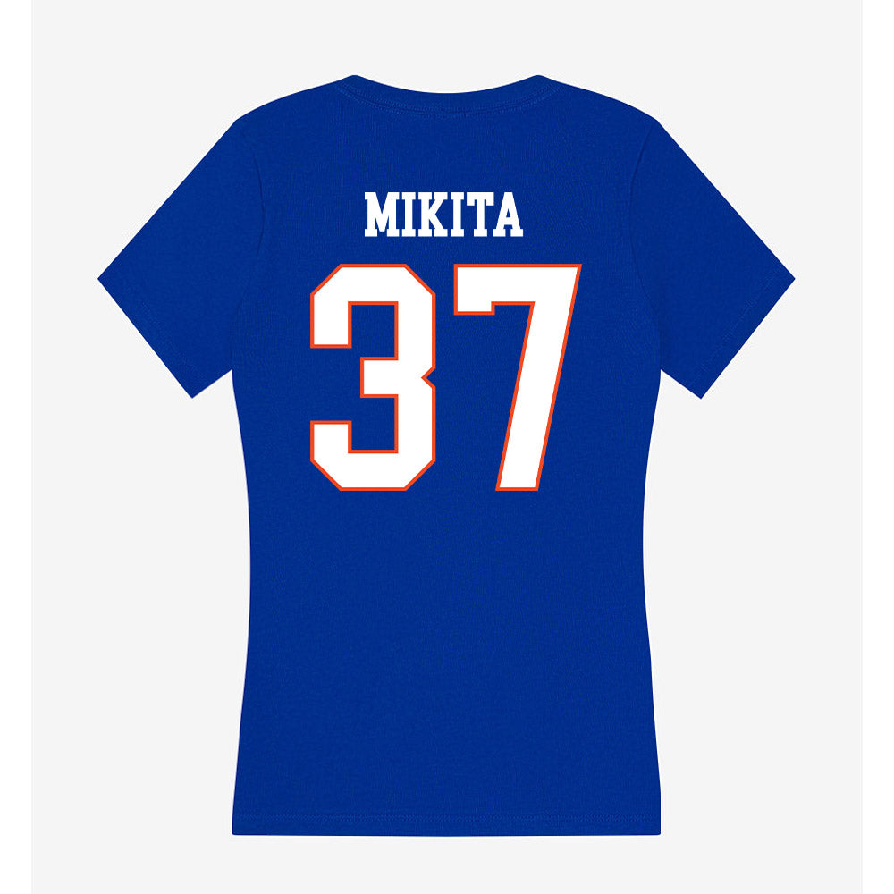 Boise State - NCAA Football : Ethan Mikita - Women's V-Neck T-Shirt-1