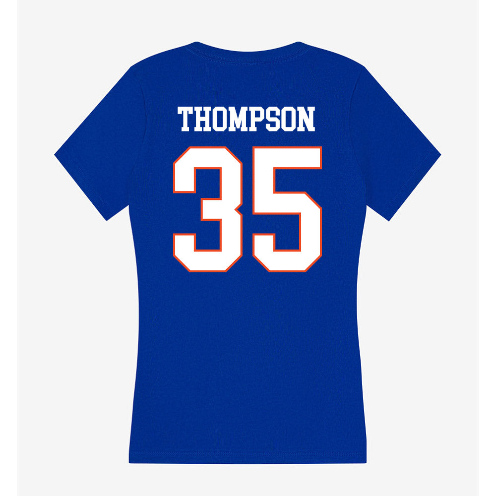 Boise State - NCAA Women's Basketball : Keirra Thompson - Women's V-Neck T-Shirt-1