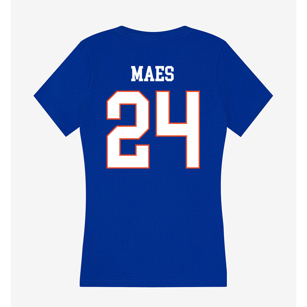 Boise State - NCAA Football : AJ Maes - Women's V-Neck T-Shirt-1