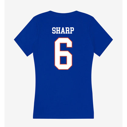 Boise State - NCAA Women's Basketball : Milly Sharp - Women's V-Neck T-Shirt-1