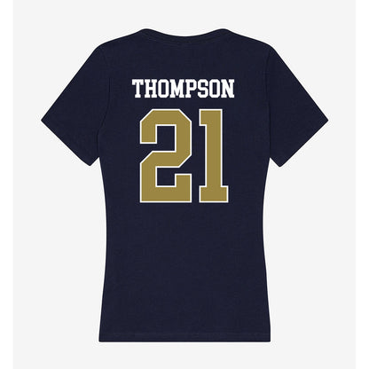 Georgia Southern - NCAA Football : Carlo Thompson - Women's V-Neck T-Shirt-1