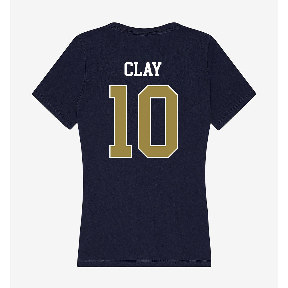 Georgia Southern - NCAA Men's Basketball : Hayden Clay - Women's V-Neck T-Shirt-1