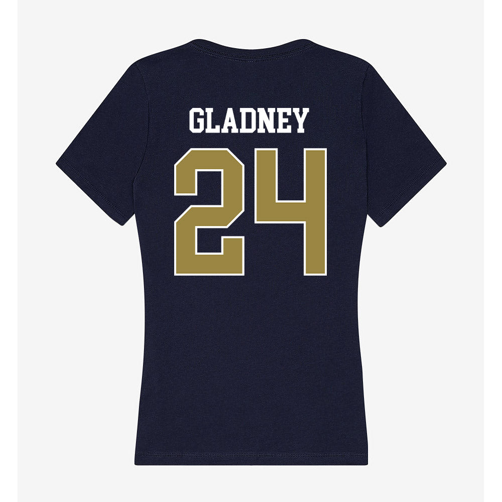 Georgia Southern - NCAA Football : Phillip Gladney - Women's V-Neck T-Shirt-1