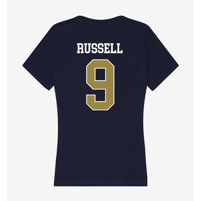 Georgia Southern - NCAA Baseball : Nate Russell - Women's V-Neck T-Shirt-1