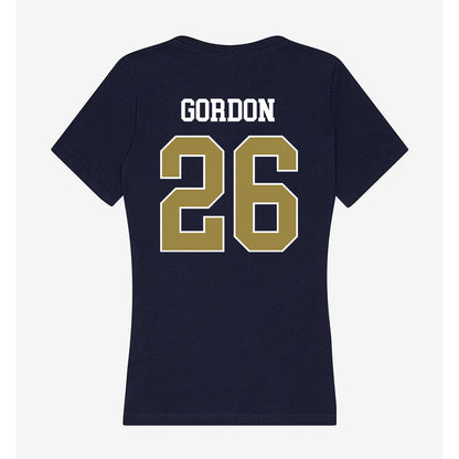 Georgia Southern - NCAA Football : Dariyon Gordon - Women's V-Neck T-Shirt-1