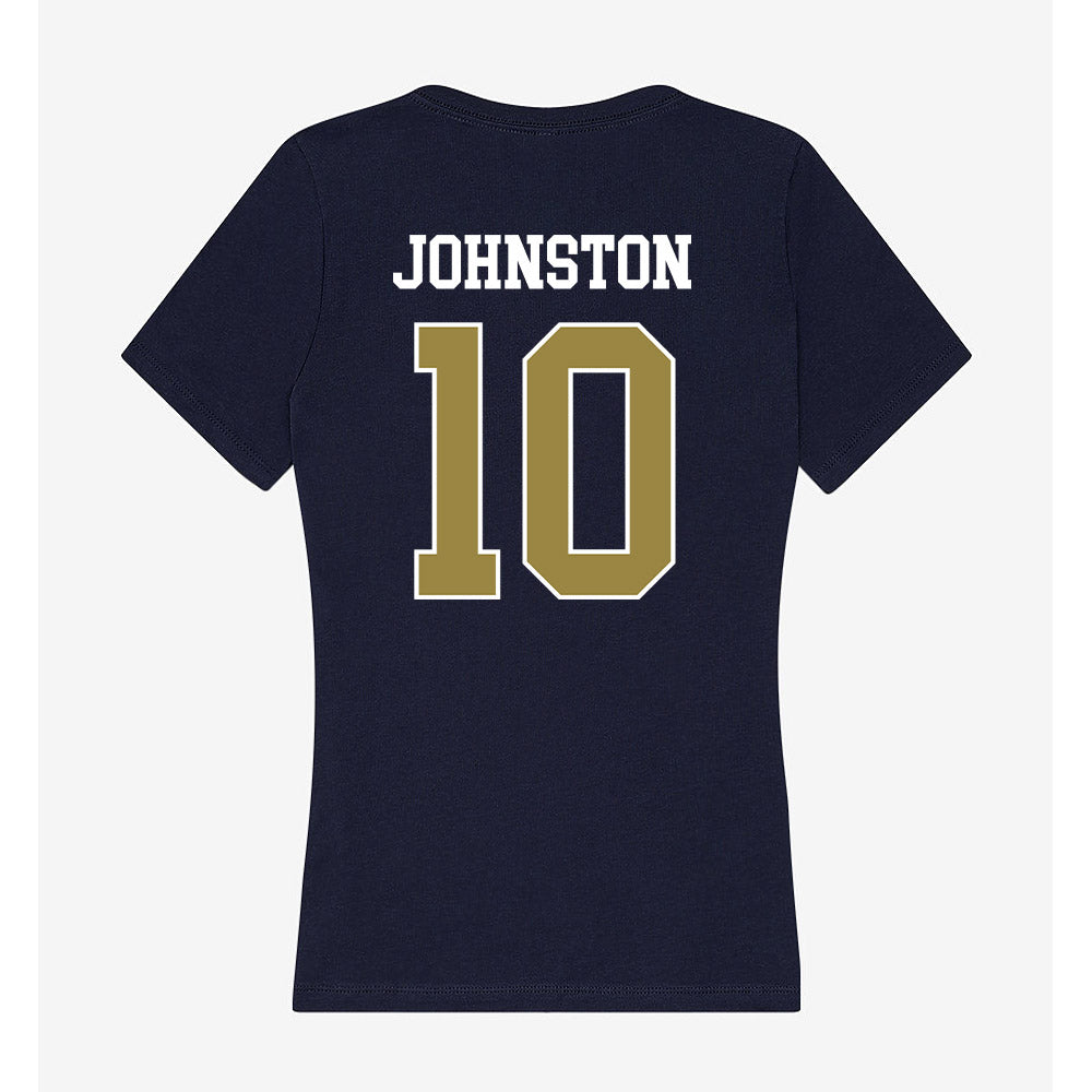 Georgia Southern - NCAA Football : Charlie Johnston - Women's V-Neck T-Shirt-1