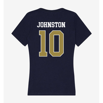 Georgia Southern - NCAA Football : Charlie Johnston - Women's V-Neck T-Shirt-1