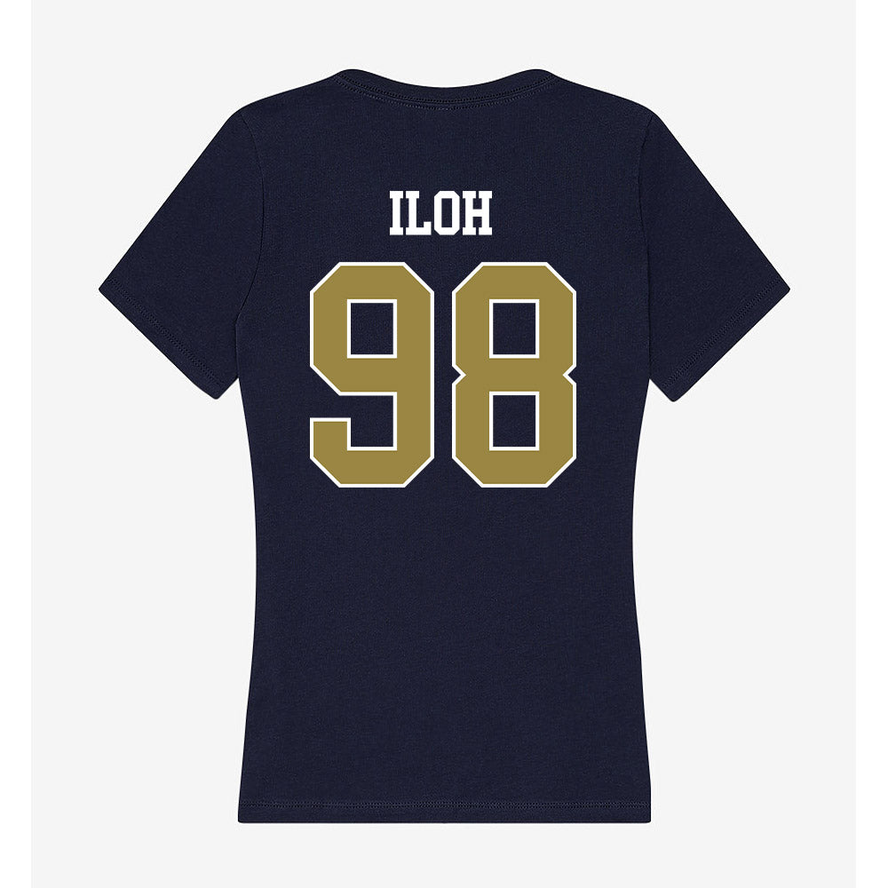 Georgia Southern - NCAA Football : Uche Iloh - Women's V-Neck T-Shirt-1