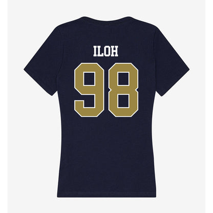 Georgia Southern - NCAA Football : Uche Iloh - Women's V-Neck T-Shirt-1