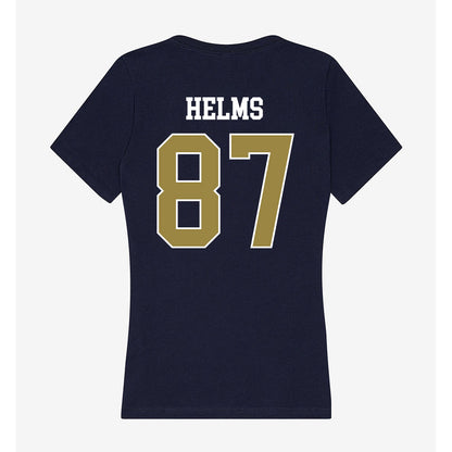 Georgia Southern - NCAA Football : River Helms - Women's V-Neck T-Shirt-1