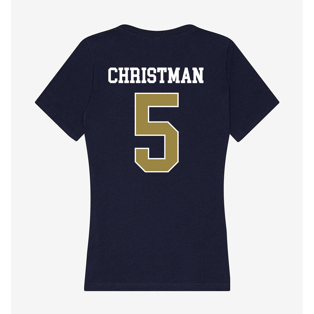 Georgia Southern - NCAA Baseball : Brady Christman - Women's V-Neck T-Shirt-1
