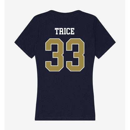 Georgia Southern - NCAA Football : Holden Trice - Women's V-Neck T-Shirt-1