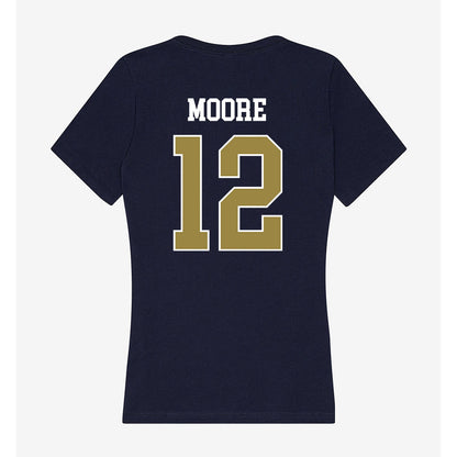 Georgia Southern - NCAA Men's Basketball : Tyren Moore - Women's V-Neck T-Shirt-1