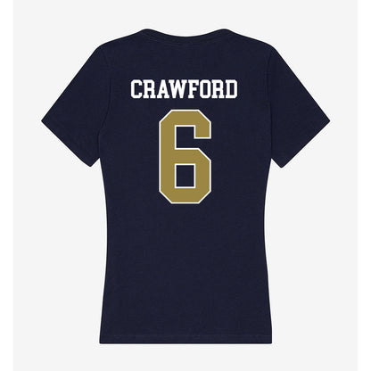 Georgia Southern - NCAA Men's Basketball : Jayden Crawford - Women's V-Neck T-Shirt-1