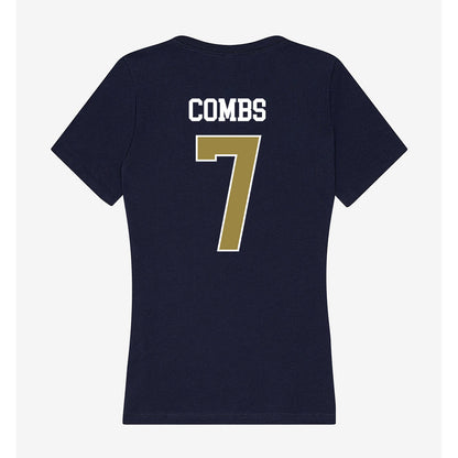 Georgia Southern - NCAA Softball : Valerie Combs - Women's V-Neck T-Shirt-1