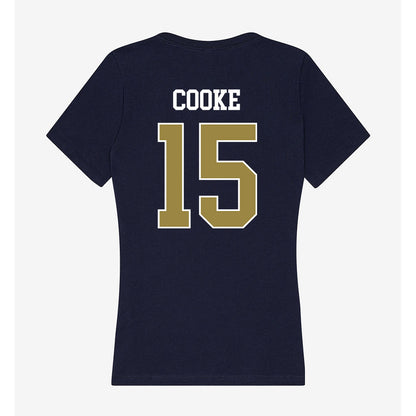 Georgia Southern - NCAA Women's Basketball : Armani Cooke - Women's V-Neck T-Shirt-1