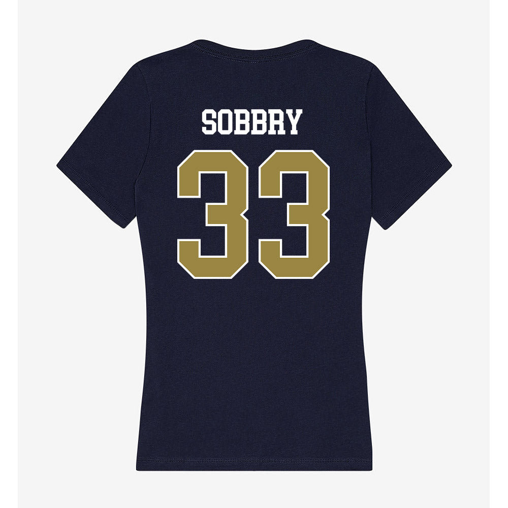 Georgia Southern - NCAA Baseball : Chance Sobbry - Women's V-Neck T-Shirt-1