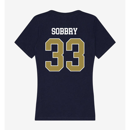 Georgia Southern - NCAA Baseball : Chance Sobbry - Women's V-Neck T-Shirt-1