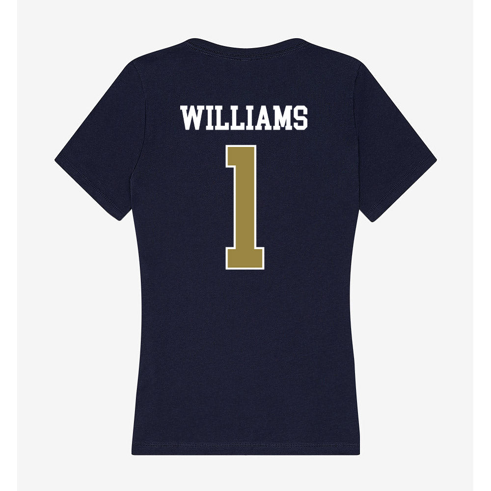 Georgia Southern - NCAA Men's Basketball : Dwayne Williams - Women's V-Neck T-Shirt-1
