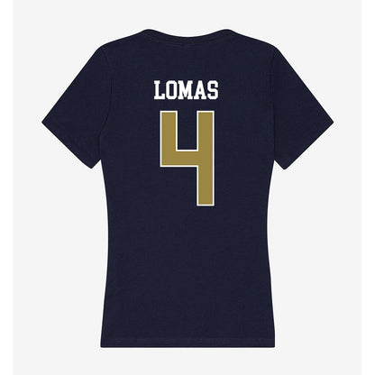 Georgia Southern - NCAA Men's Basketball : Cade Lomas - Women's V-Neck T-Shirt-1
