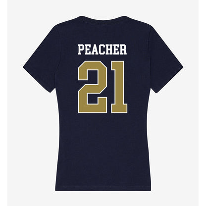 Georgia Southern - NCAA Baseball : JC Peacher - Women's V-Neck T-Shirt-1