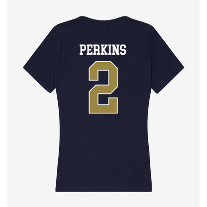 Georgia Southern - NCAA Women's Basketball : Kyra Perkins - Women's V-Neck T-Shirt-1